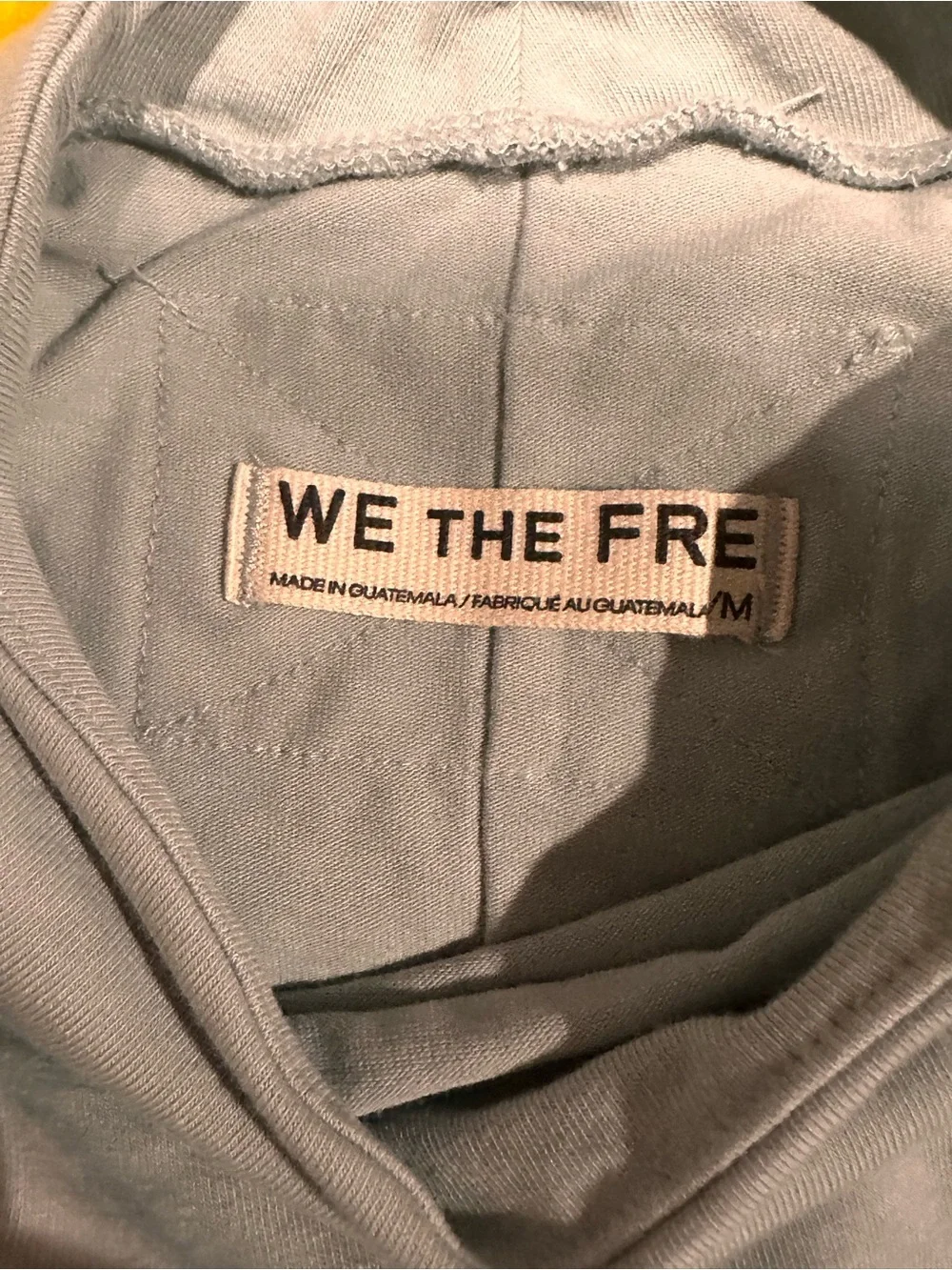 Free People Olive Green Mock Neck Long Sleeve Top Exposed Seams